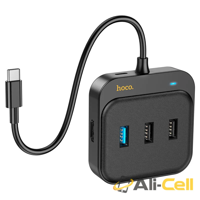 Type-C hub “HB36 Easy link” HDTV + USB-A3.0 + 2 × USB-A2.0 + Type-C (Hb36 Black) — 3