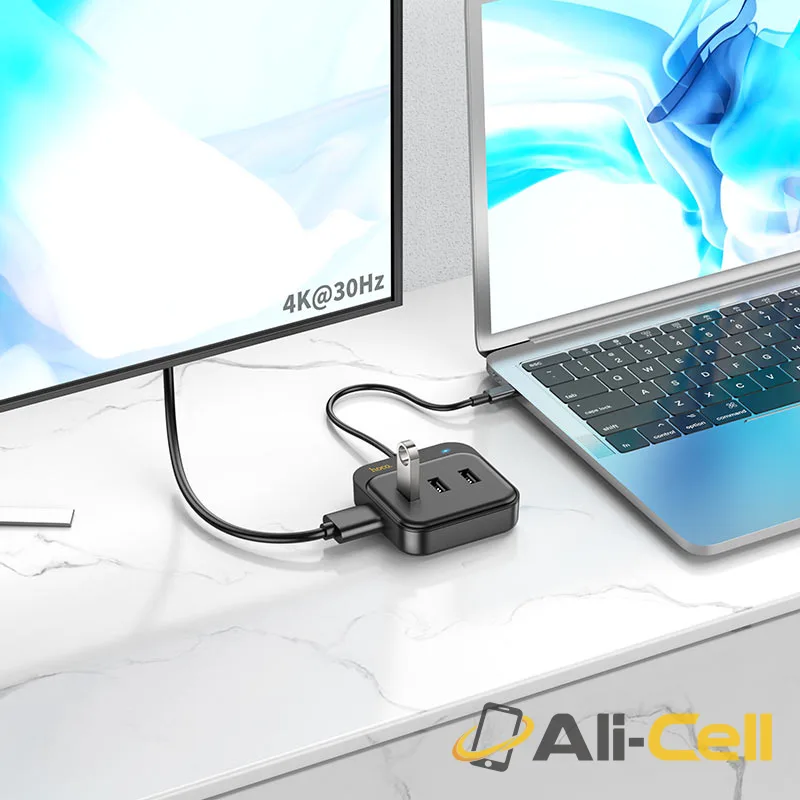 Type-C hub “HB36 Easy link” HDTV + USB-A3.0 + 2 × USB-A2.0 + Type-C (Hb36 Black) — 6