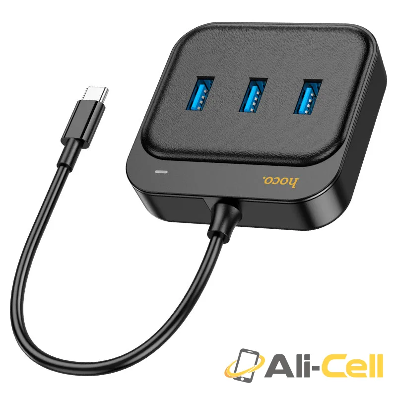 Type-C hub “HB35 Easy link” 3 × USB-A3.0 + RJ45 (Hb35 Usb3 Black) — 4