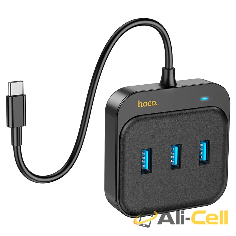 Type-C hub “HB35 Easy link” 3 × USB-A3.0 + RJ45 (Hb35 Usb3 Black) — 5