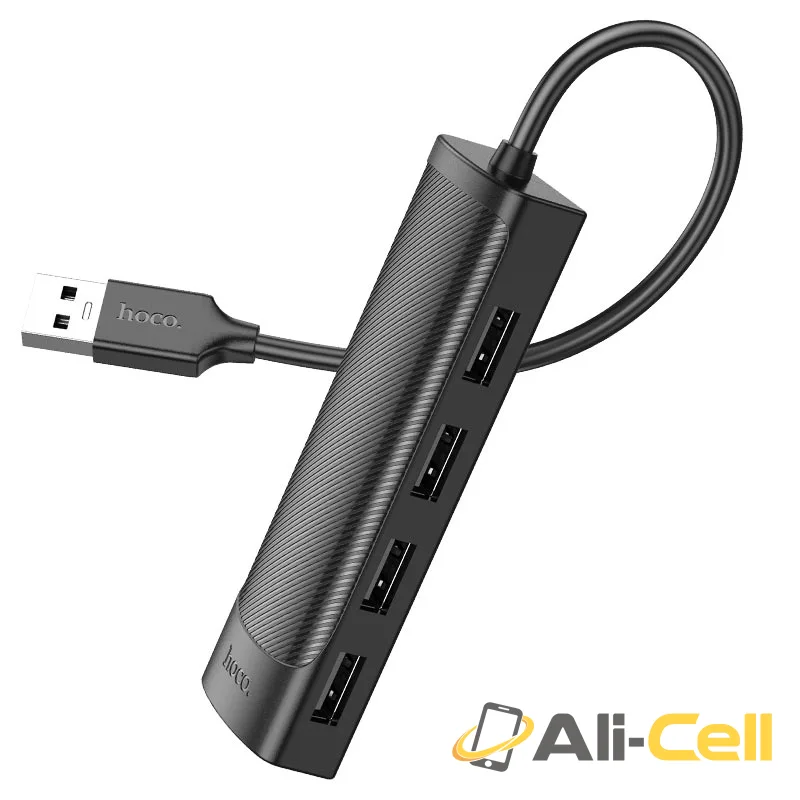 USB-A hub “HB41 Easy safety” 4 × USB-A2.0 (Hb41 Usb Usb2 Black, 0.2m) — 2