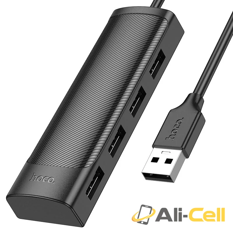 USB-A hub “HB41 Easy safety” 4 × USB-A2.0 (Hb41 Usb Usb2 Black, 0.2m) — 3