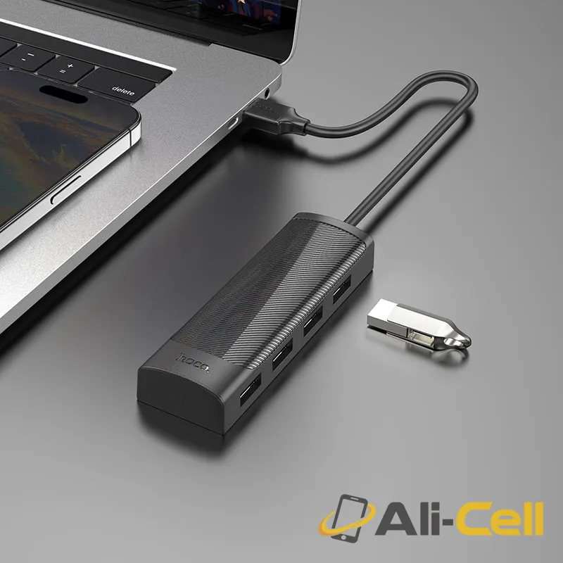 USB-A hub “HB41 Easy safety” 4 × USB-A2.0 (Hb41 Usb Usb2 Black, 0.2m) — 8
