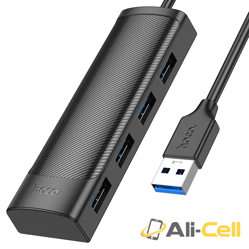 USB-A hub “HB41 Easy safety” 4 × USB-A3.0 (Hb41 Usb Usb3 Black, 0.2m) — 4