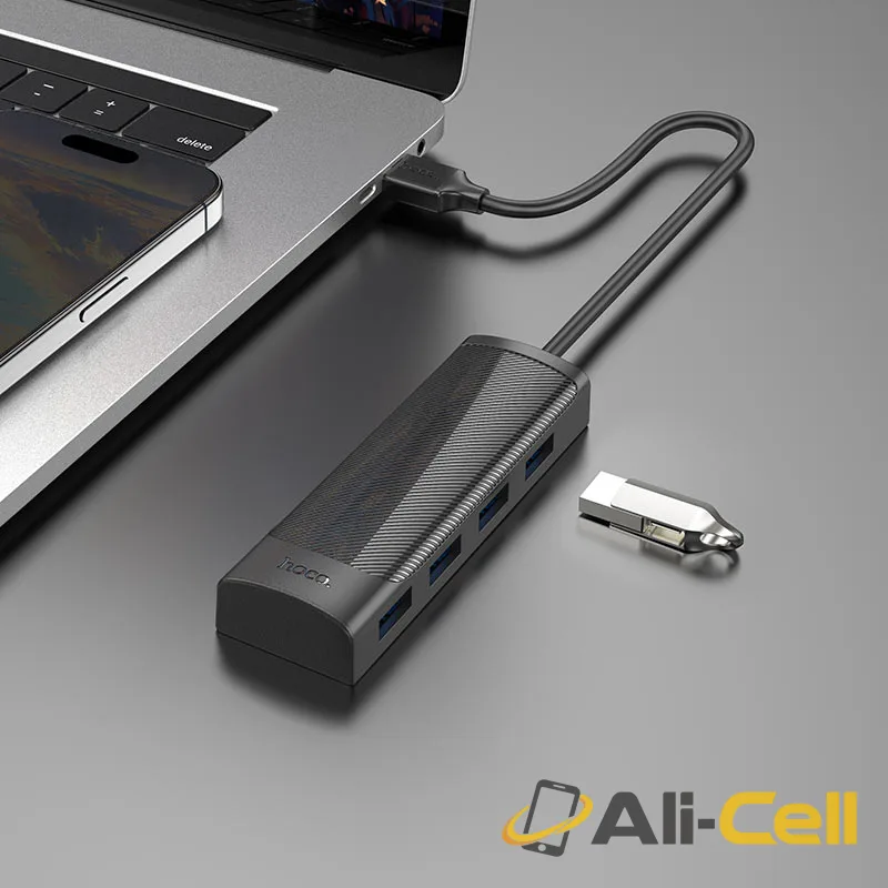 USB-A hub “HB41 Easy safety” 4 × USB-A3.0 (Hb41 Usb Usb3 Black, 0.2m) — 8