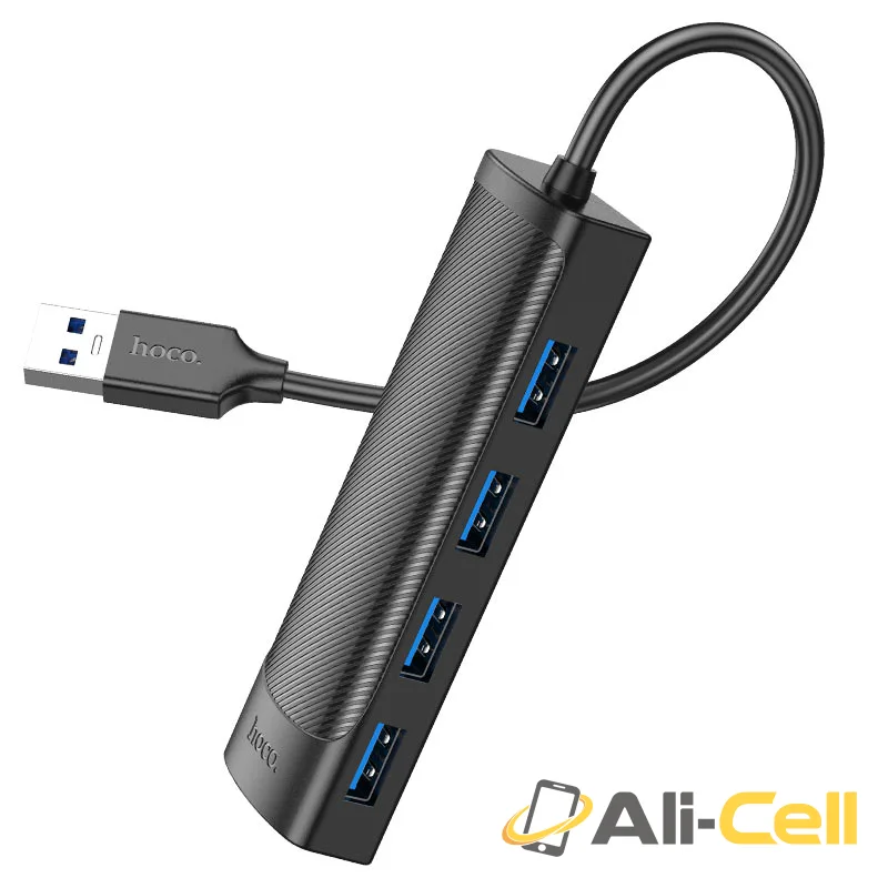 USB-A hub “HB41 Easy safety” 4 × USB-A3.0 (Hb41 Usb Usb3 Black, 1.2m) — 2