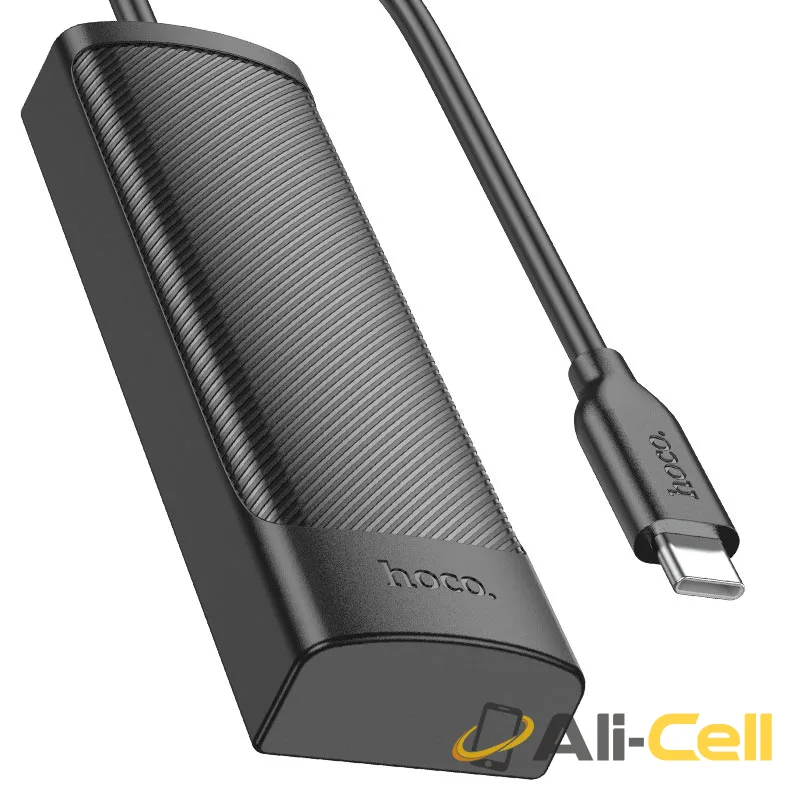 Type-C hub “HB41 Easy safety” 4 × USB-A2.0 (Hb41 Tc Usb2 Black)