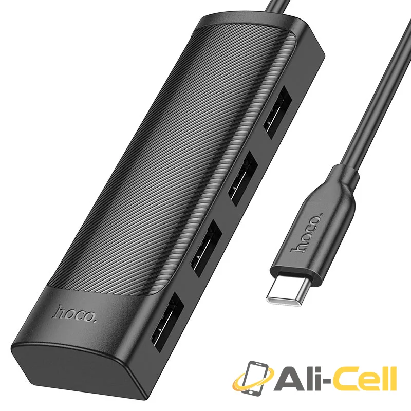 Type-C hub “HB41 Easy safety” 4 × USB-A2.0 (Hb41 Tc Usb2 Black) — 4