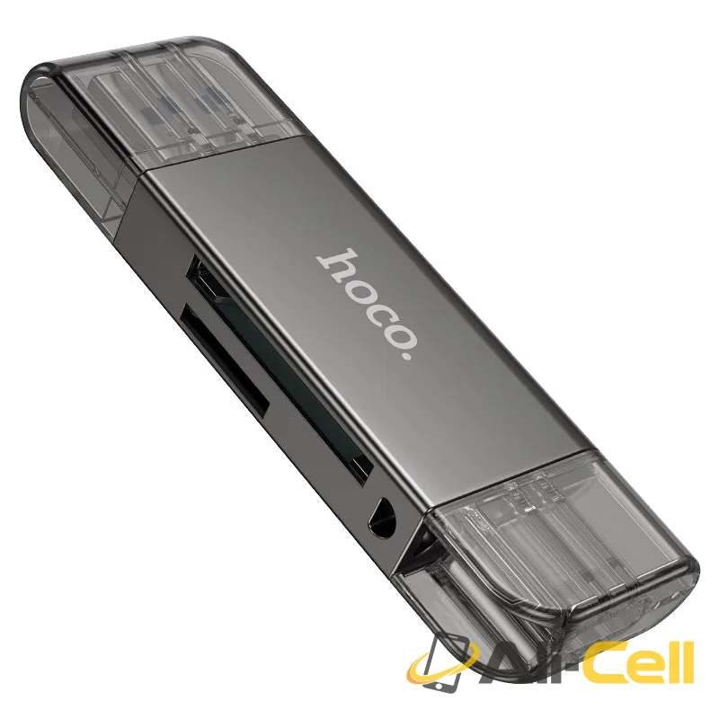 Card reader “HB39” USB-A and Type-C 3.0 (Hb39 Metal Grey)