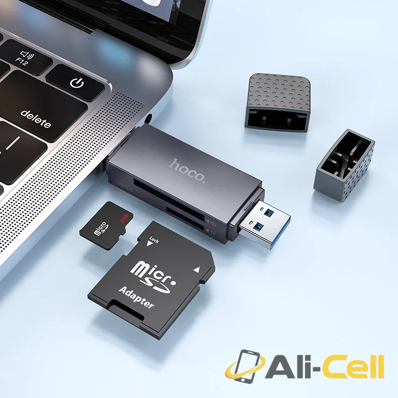 Card reader “HB45 Spirit” USB-A + Type-C 2.0 or 3.0 (Hb45 Usb2 Tc Metal Grey) — 7