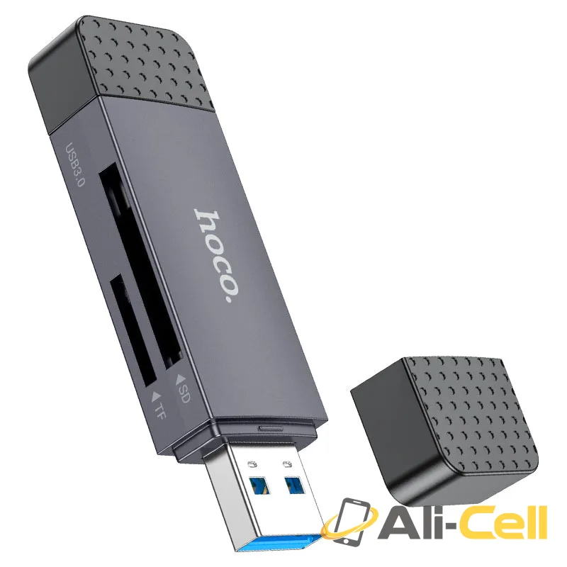 Card reader “HB45 Spirit” USB-A + Type-C 2.0 or 3.0 (Hb45 Usb3 Tc Metal Grey) — 3