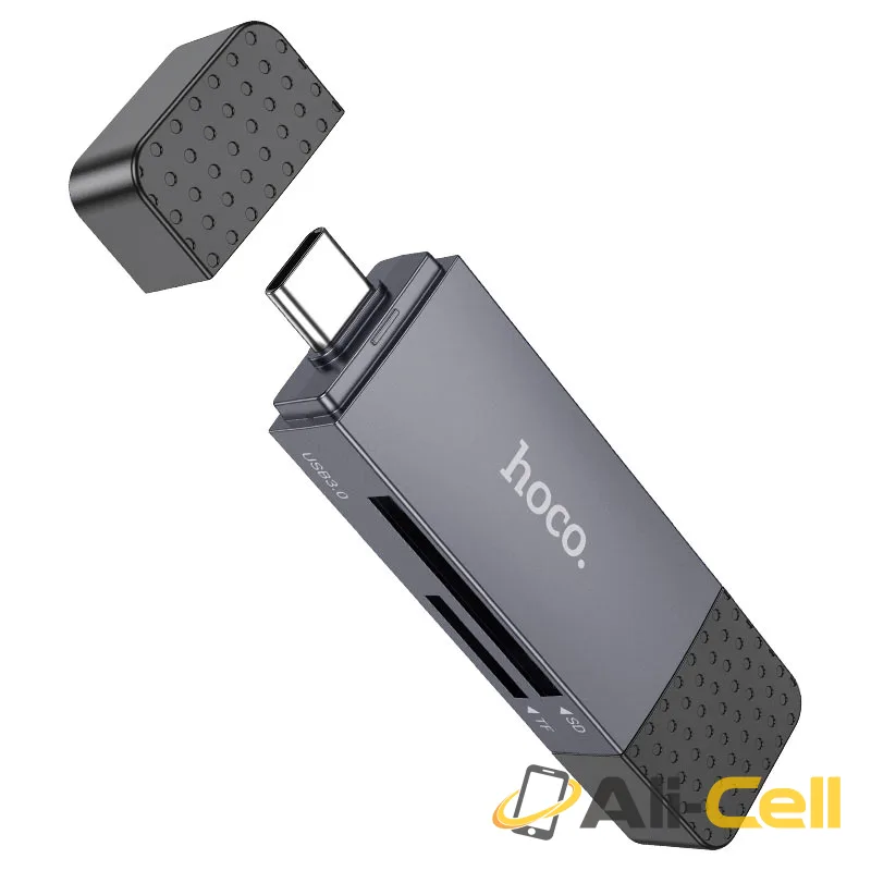 Card reader “HB45 Spirit” USB-A + Type-C 2.0 or 3.0 (Hb45 Usb3 Tc Metal Grey) — 5