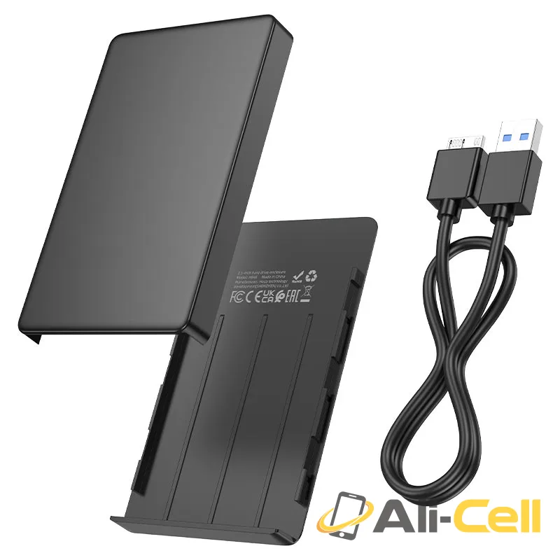 Hard drive enclosure “HB46” 2.5 inches SATA USB-A3.0 (Hb46 Black) — 3