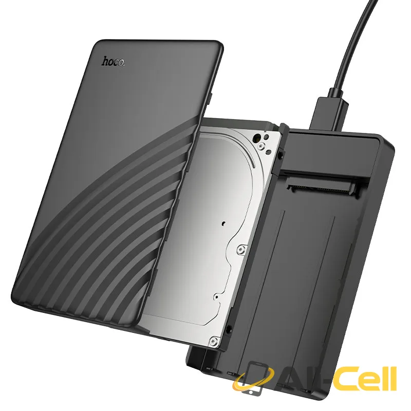 Hard drive enclosure “HB46” 2.5 inches SATA USB-A3.0 (Hb46 Black) — 4
