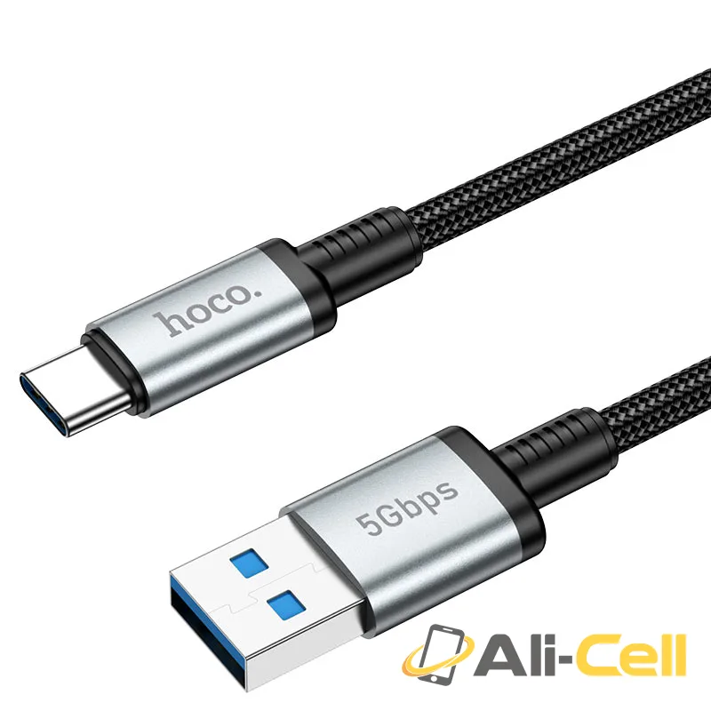 Cable USB-A to Type-C “US10” USB3.0 (Us10 Usb Tc3 Black, 0.5m) — 2