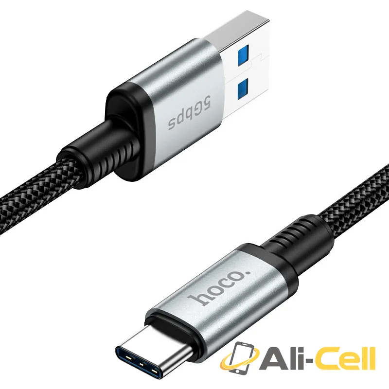 Cable USB-A to Type-C “US10” USB3.0 (Us10 Usb Tc3 Black, 0.5m) — 3