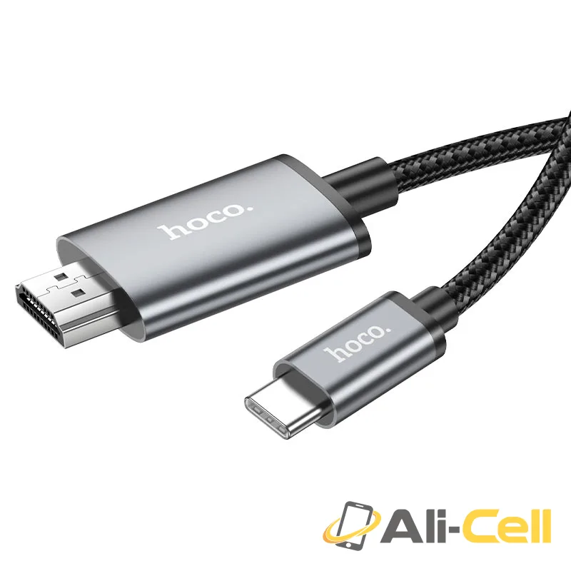 Cable Type-C to HDTV “UA27” 4K (Ua27 Tc Metal Grey, 2m) — 2