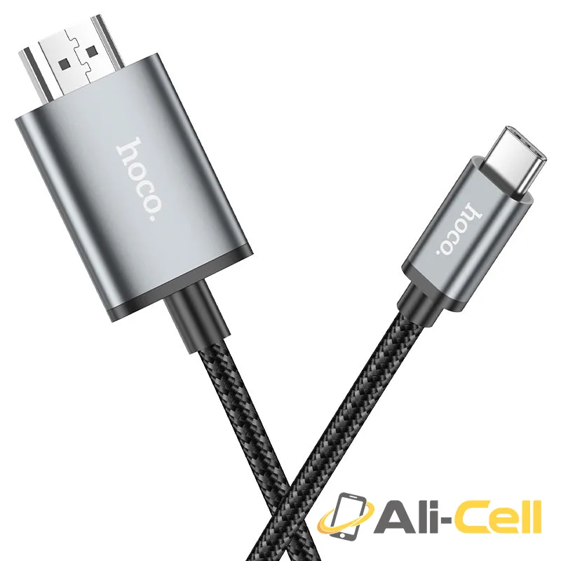 Cable Type-C to HDTV “UA27” 4K (Ua27 Tc Metal Grey, 2m) — 3