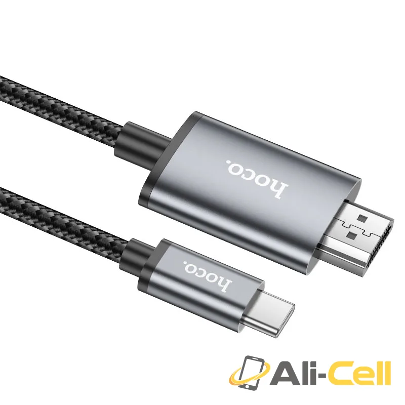 Cable Type-C to HDTV “UA27” 4K (Ua27 Tc Metal Grey, 2m) — 5