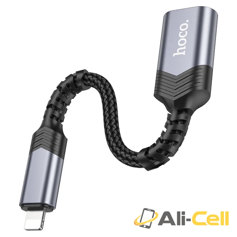 Adapter for Lightning to USB-A female “UA24” USB2.0 (Ua24 Ltn Metal Grey) — 3