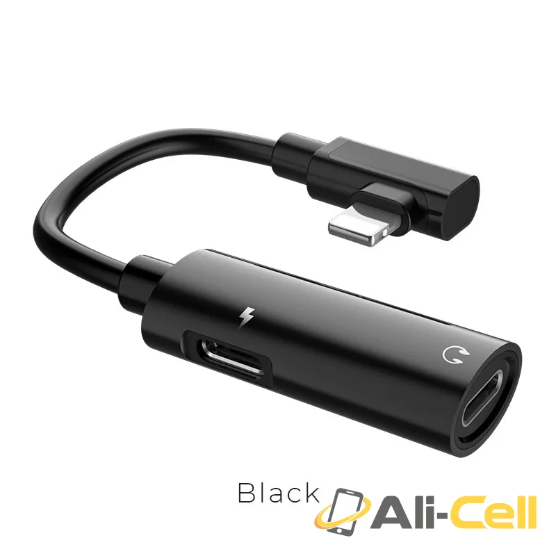 Adapter Lightning to 2xLightning «LS18» 2 in 1 audio converter