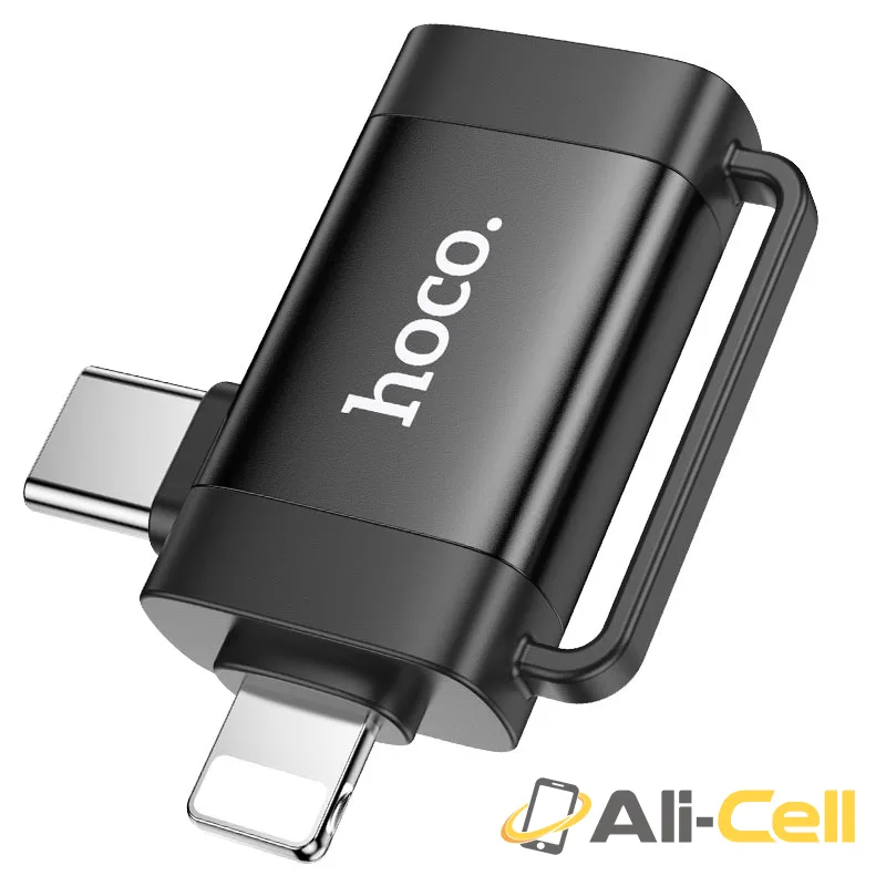 Adapter for Lightning and Type-C to USB-A “UA31F” (Ua31f Black)