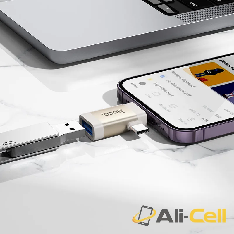 Adapter for Lightning and Type-C to USB-A “UA31F” (Ua31f Black) — 7