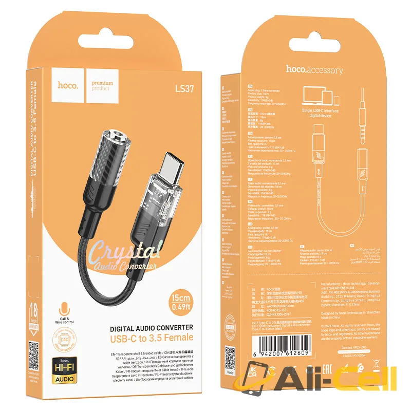 Adapter Type-C to 3.5mm “LS37 Spirit” audio converter (Ls37 Tc Black) — 8