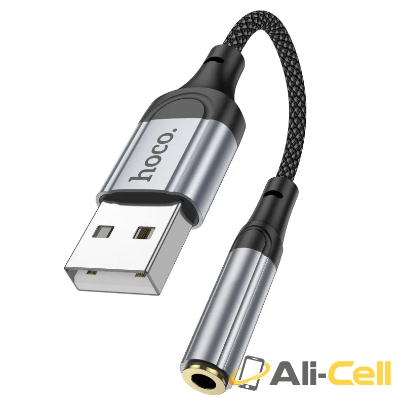 Adapter USB-A to 3.5mm “LS36 Fresh” audio converter (Ls36 Usb Black) — 2