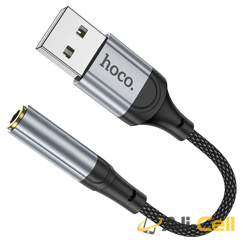 Adapter USB-A to 3.5mm “LS36 Fresh” audio converter (Ls36 Usb Black) — 3