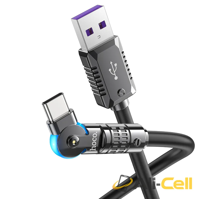 Cable USB to Type-C “U118 Triumph” 100W fast charge (U118 100w Usb Tc Black, 1.2m) — 3