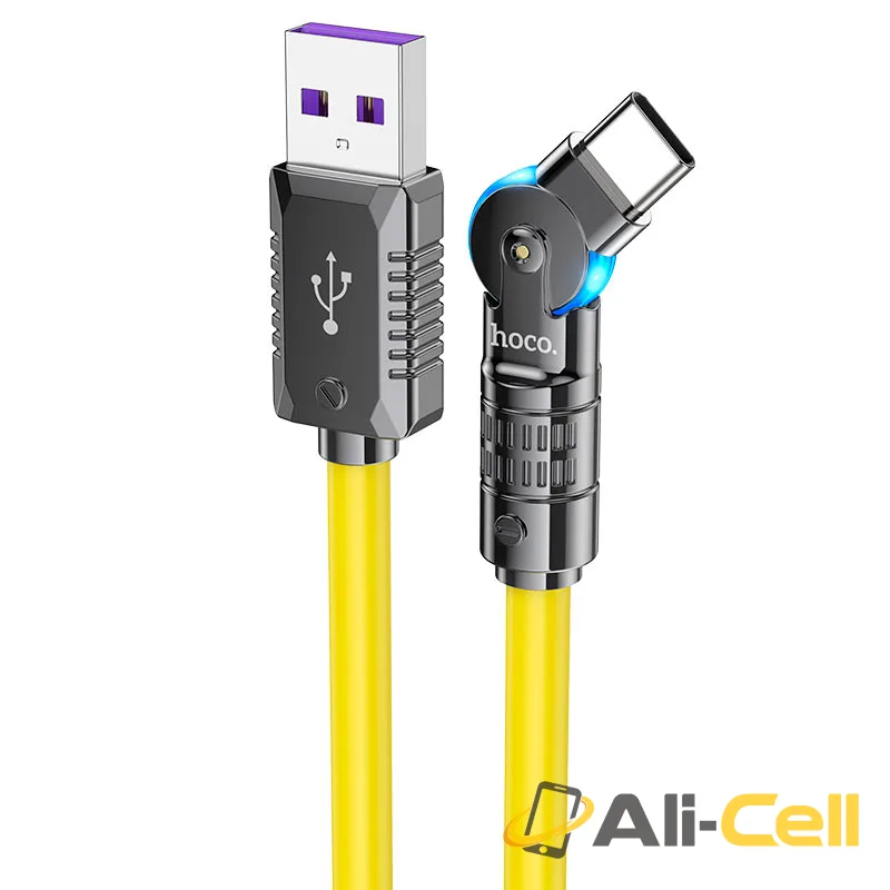 Cable USB to Type-C “U118 Triumph” 100W fast charge (U118 100w Usb Tc Yellow, 1.2m)
