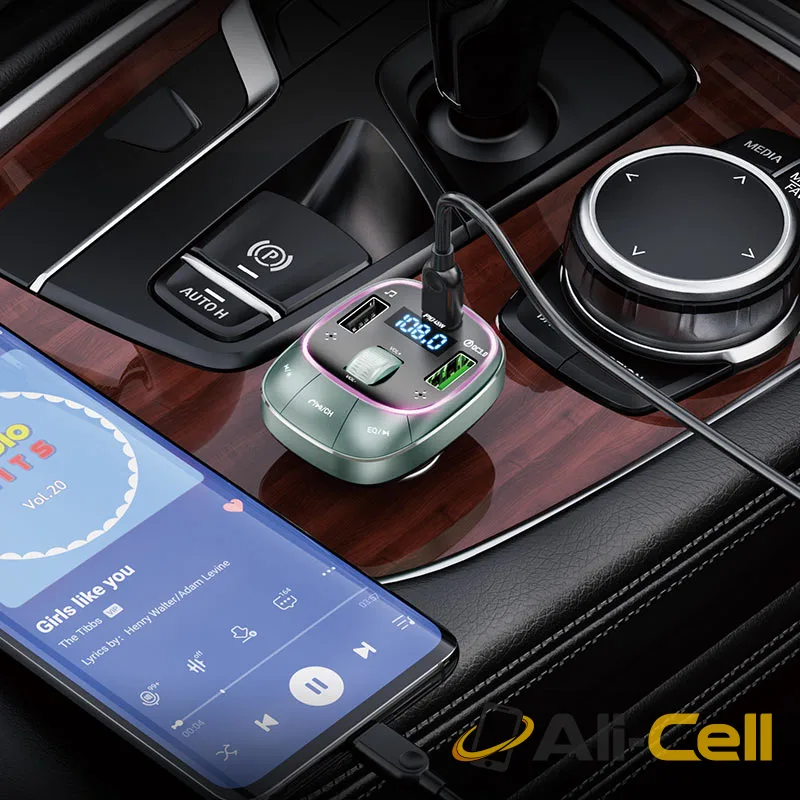 Car charger “E76 Pole” PD45W QC3.0 with wireless FM transmitter (E76 Obsidian Black) — 8