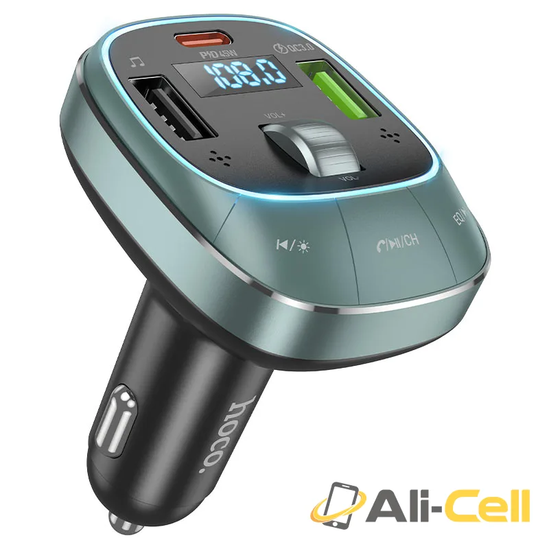 Car charger “E76 Pole” PD45W QC3.0 with wireless FM transmitter (E76 Star Space)