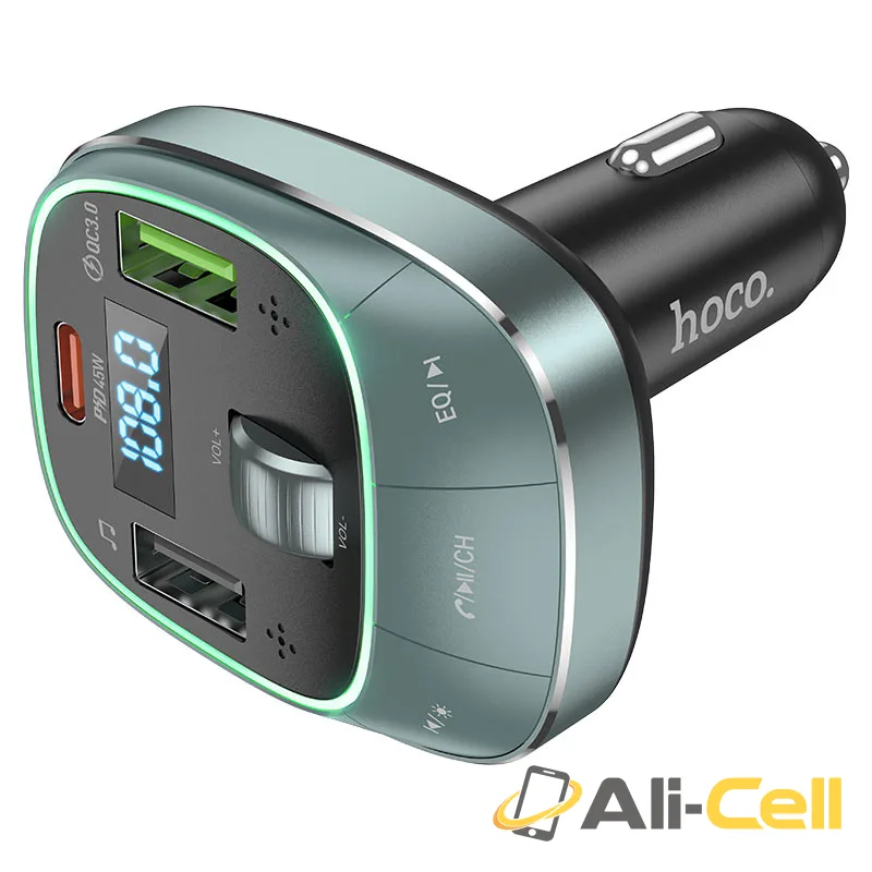 Car charger “E76 Pole” PD45W QC3.0 with wireless FM transmitter (E76 Star Space) — 3