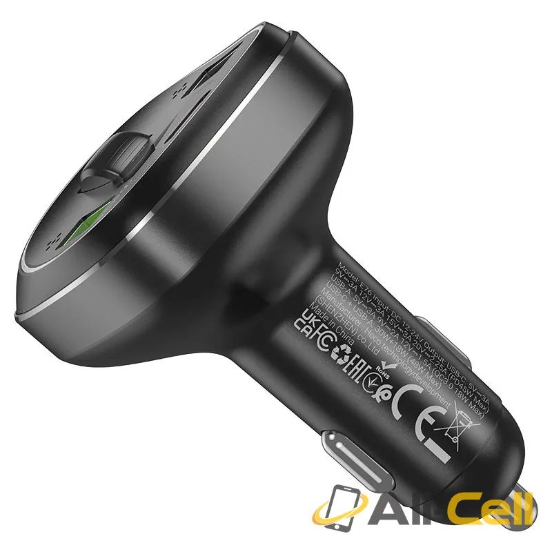 Car charger “E76 Pole” PD45W QC3.0 with wireless FM transmitter (E76 Star Space) — 4