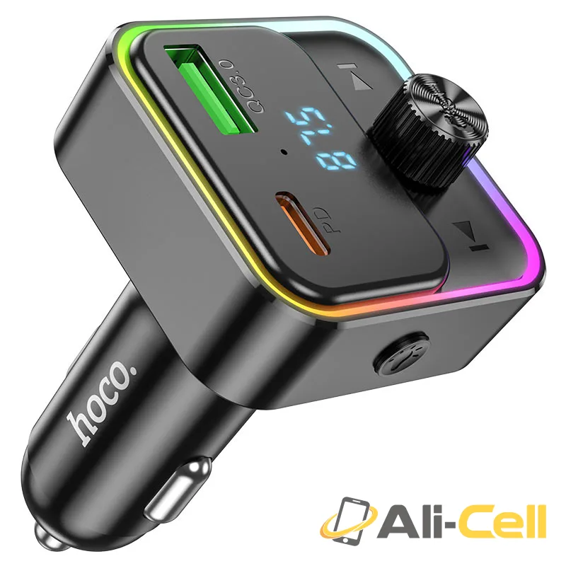 Car charger “E81 Fantasy” PD30W QC3.0 with wireless FM transmitter (E81 Black) — 6