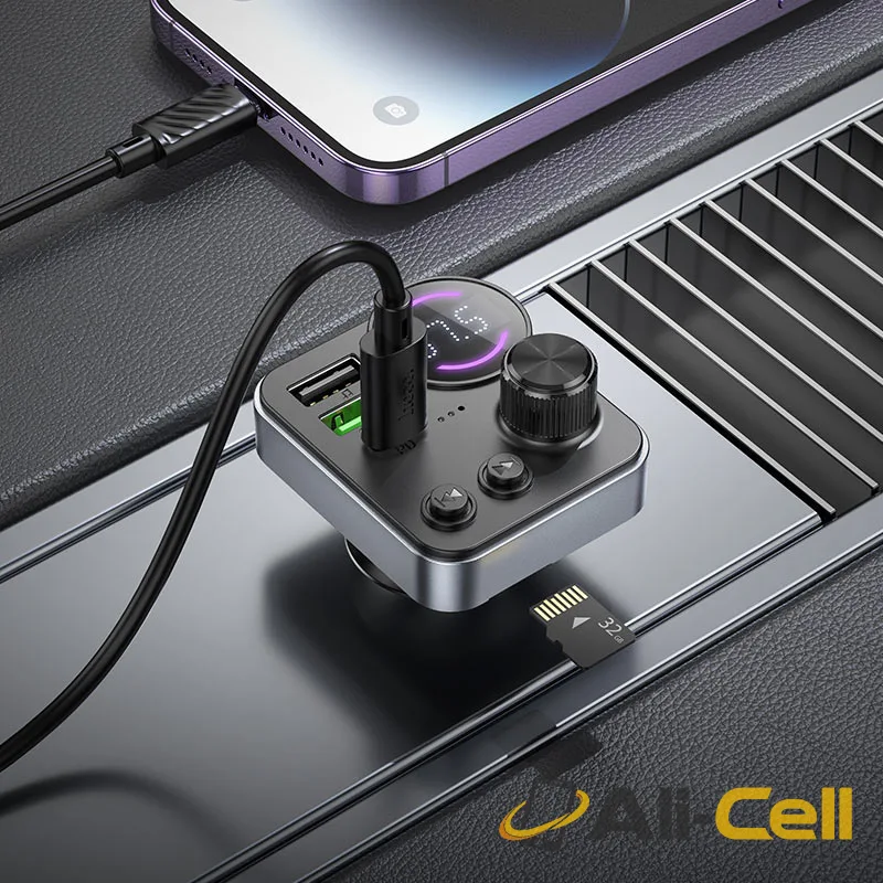 Car charger “E86 Alegria” PD30W QC3.0 with wireless FM transmitter (E86 Black) — 7