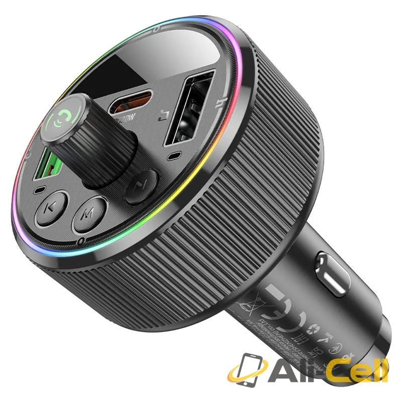 Car charger “E82 Guerrero” PD30W QC3.0 with wireless FM transmitter (E82 Black) — 5