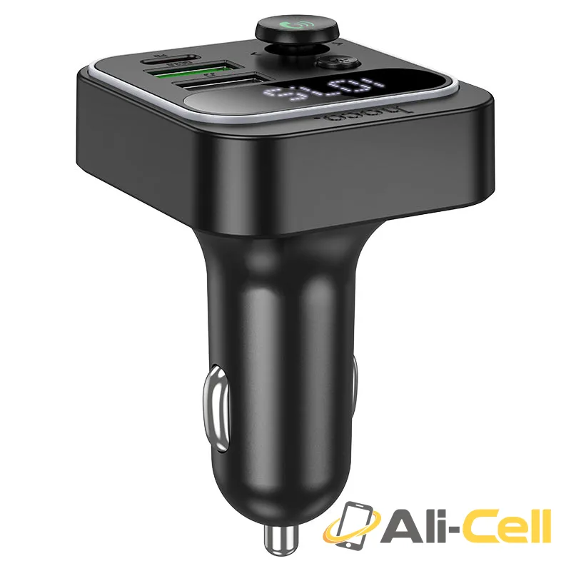 Car charger “E85 Tiger” PD20W QC3.0 with wireless FM transmitter (E85 Black)