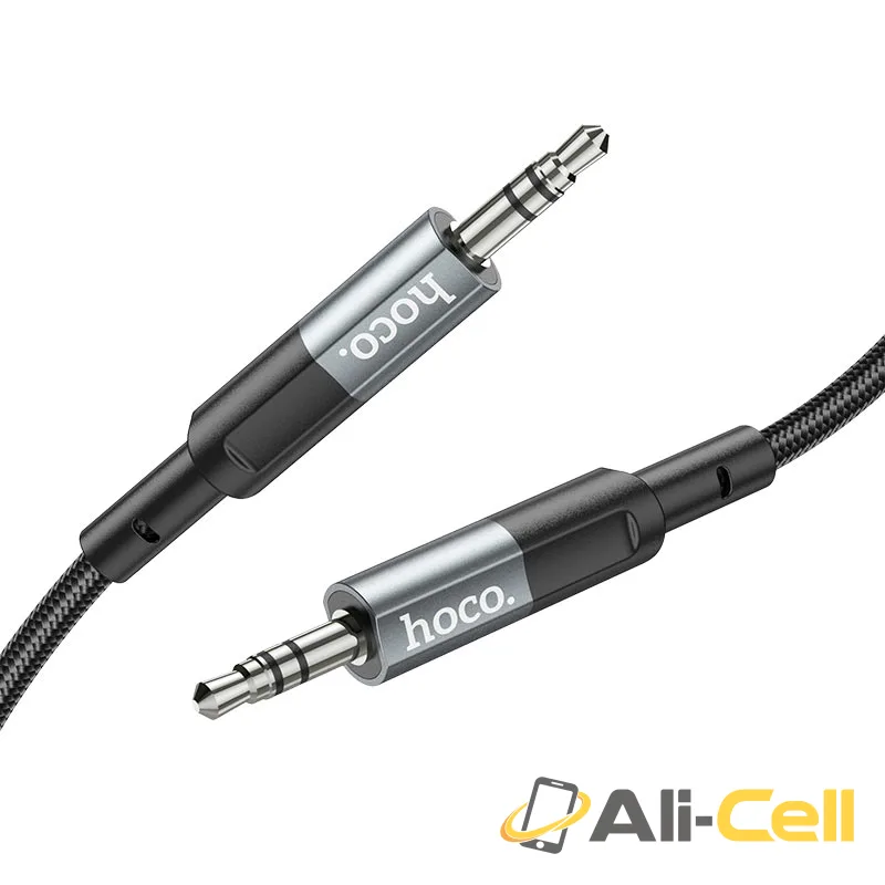 Cable 3.5mm to 3.5mm “UPA23” audio AUX (Upa23 Metal Grey, 1.0m) — 2