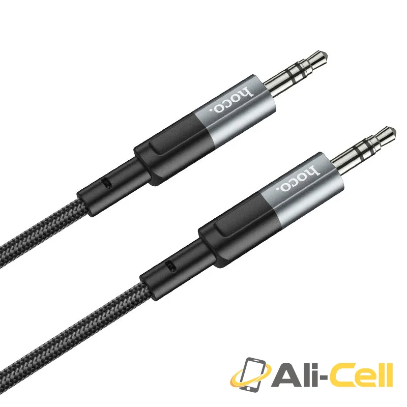 Cable 3.5mm to 3.5mm “UPA23” audio AUX (Upa23 Metal Grey, 1.0m) — 3