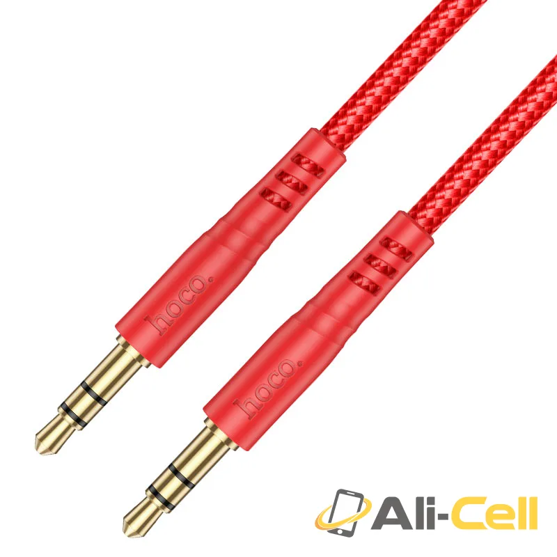 Cable 3.5mm to 3.5mm “UPA24 Smooth” audio AUX (Upa24 Red, 1.0m)