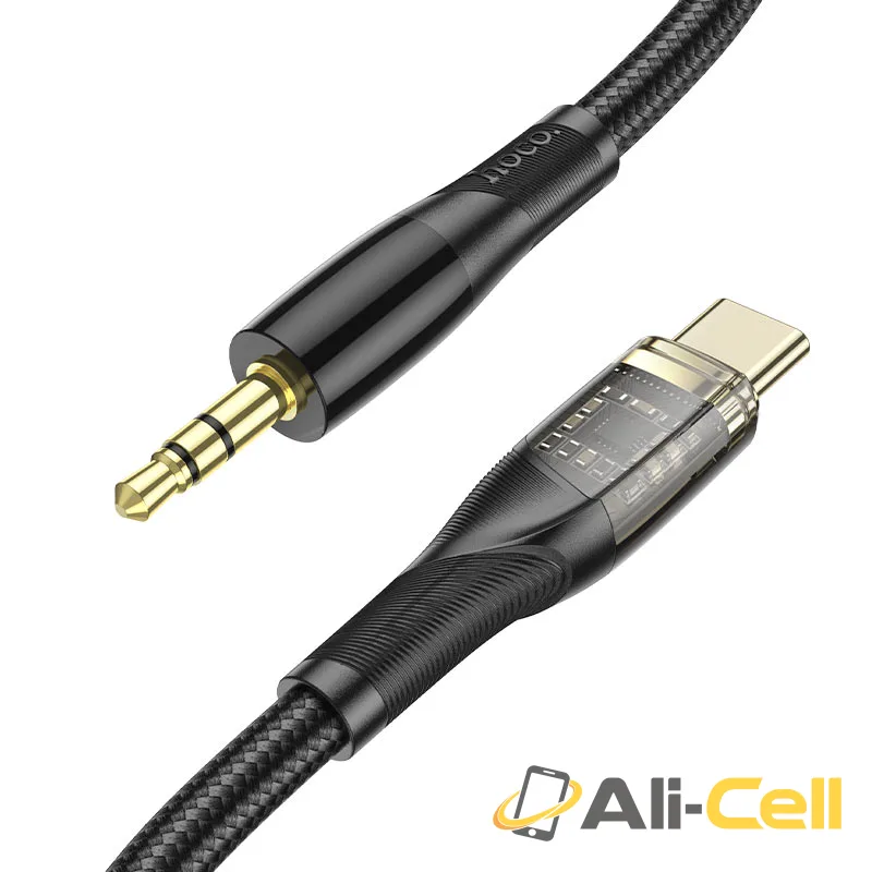Cable 3.5mm to Type-C “UPA25 Transparent Discovery Edition” (Upa25 Tc Black, 1.0m)