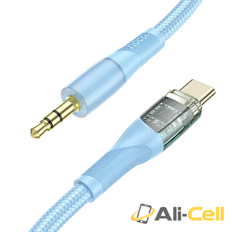 Cable 3.5mm to Type-C “UPA25 Transparent Discovery Edition” (Upa25 Tc Blue, 1.0m)