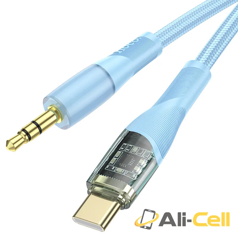 Cable 3.5mm to Type-C “UPA25 Transparent Discovery Edition” (Upa25 Tc Blue, 1.0m) — 4