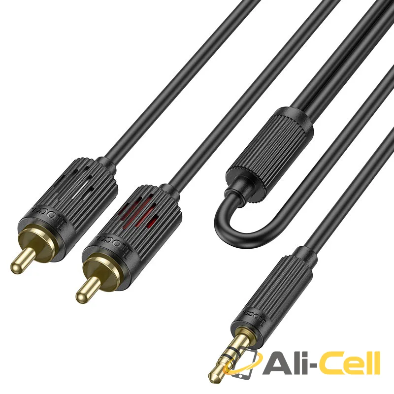 Cable 3.5mm to 2×RCA “UPA28” audio conversion (Upa28 Black, 1.5m) — 2