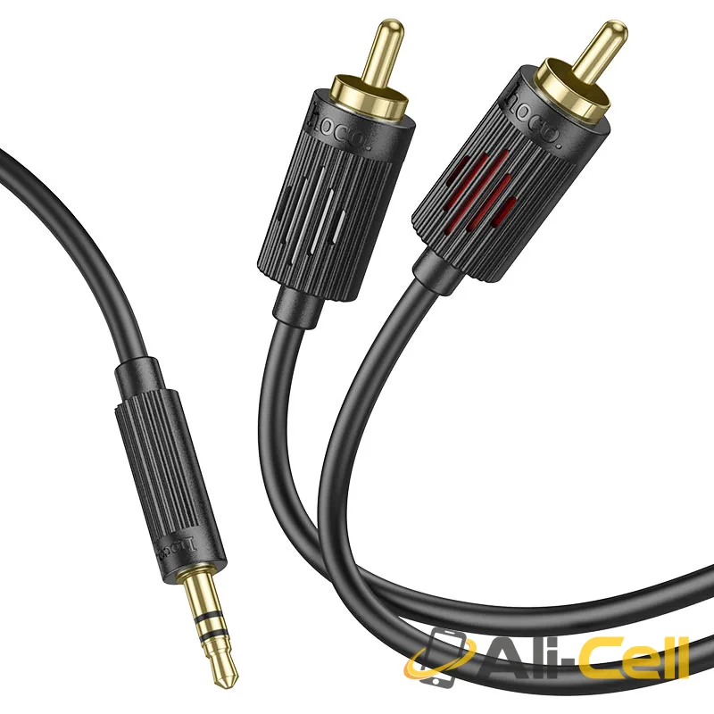 Cable 3.5mm to 2×RCA “UPA28” audio conversion (Upa28 Black, 1.5m) — 3