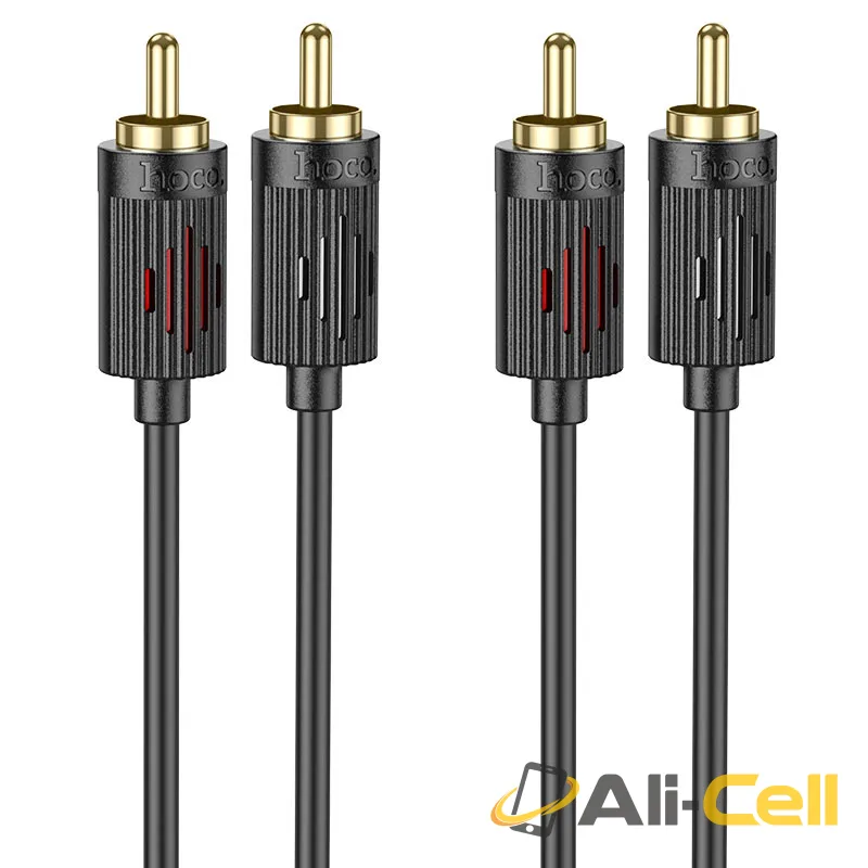Cable 2×RCA to 2×RCA “UPA29” audio transfer (Upa29 Black, 1.5m)