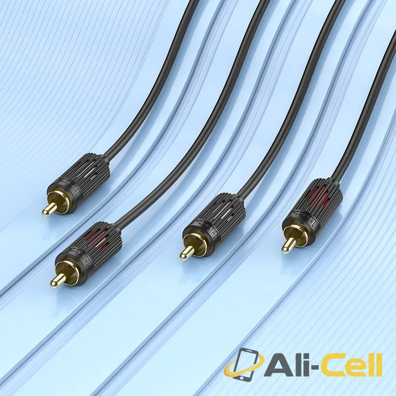 Cable 2×RCA to 2×RCA “UPA29” audio transfer (Upa29 Black, 1.5m) — 7